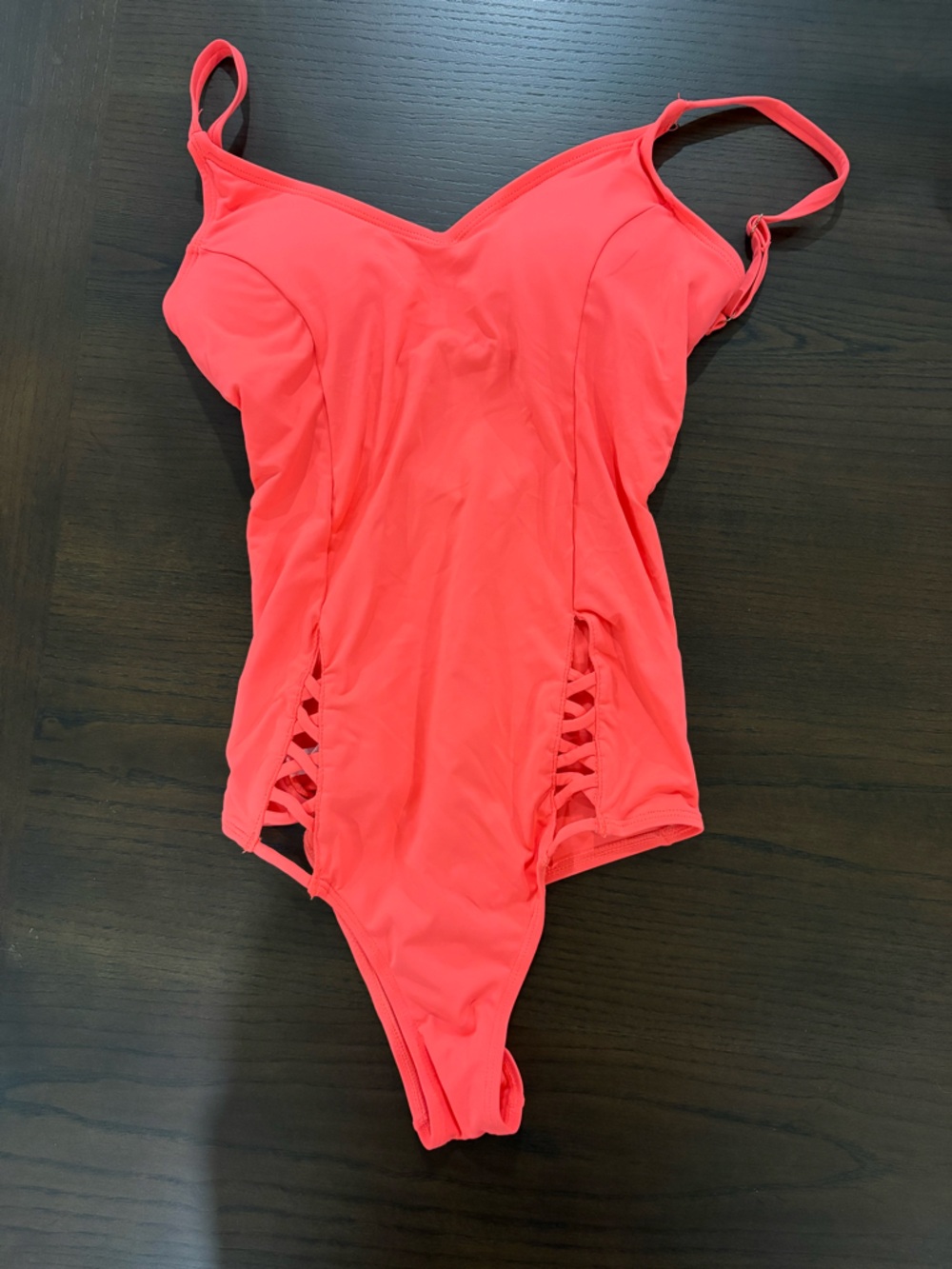 La Vie En Rose Coral Pink One-Piece Swimsuit